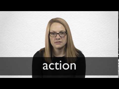 How to pronounce ACTION in British English