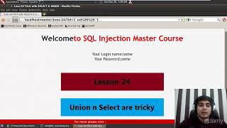 Udemy SQL Injection Master Course Lecture 41 BlackListed Union and Select at challenge solution 24