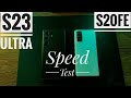 Samsung Galaxy S23 ULTRA VS Galaxy S20 FE | Speed Test