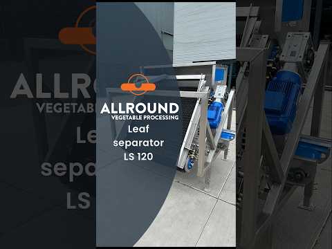 Leaf separator LS 120 | Allround Vegetable Processing #allroundvp #vegetables #shorts #wasteremoval