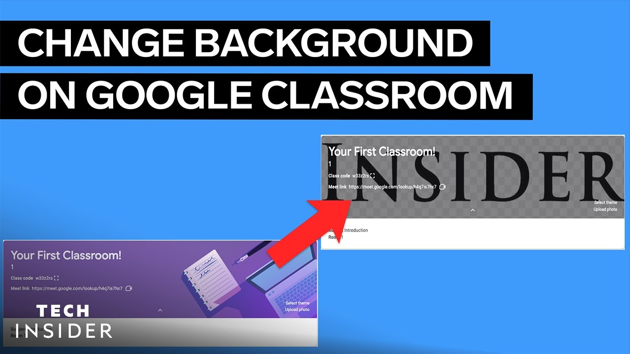 How To Change The Background On Google Classroom - YouTube