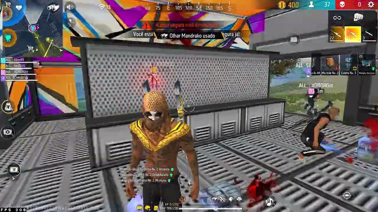 COMO UM SUPORTE CPT SE COMPORTA  💛💛 HIGHLIGHTS EM CAMPEONATOS! EMULADOR FREE FIRE 🖥️