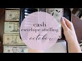 CASH ENVELOPE STUFFING | October Budget | Saving for OUR WEDDING!