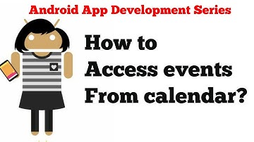 Android App Development Tutorial Series - 21 - Content Providers - Events present in Calendar