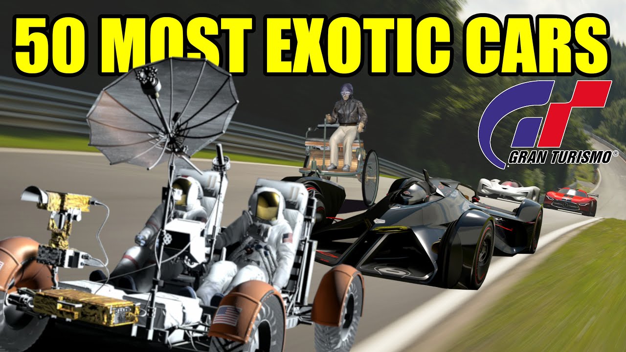 Top 50 Exotic Cars In Gran Turismo History // GT1 - GT Sport