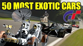 Top 50 Exotic Cars In Gran Turismo History // GT1 - GT Sport