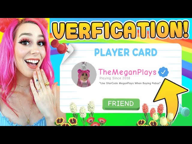 How To Get Verified In Roblox Adopt Me Roblox Verfication Youtube - megan plays roblox username and password