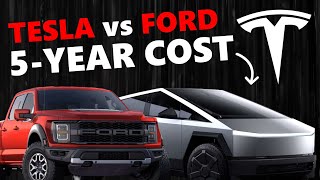 Tesla Cybertruck vs Ford F-150: True 5 Year Cost Comparison