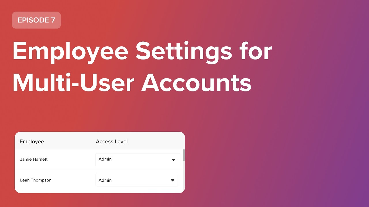 Schedulicity to Vagaro Episode 7 - Employee Settings for Multi-User Accounts