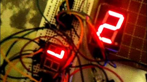 Arduino: snake and digits on 7-segment displays