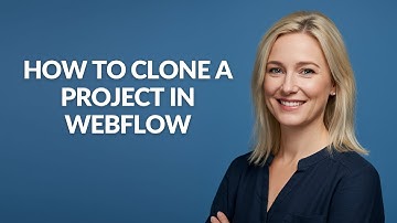 How to Clone a Project In Webflow - Julia