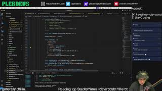Plebdevs: Reading Top ~devs Posts / Live Coding