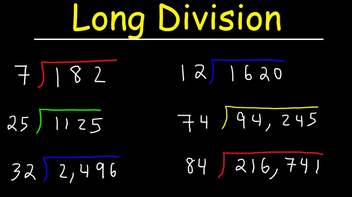 Long Division Made Easy - Examples With Large Numbers - DayDayNews