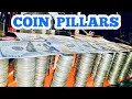 COIN PILLARS Inside The High Limit Coin Pusher Jackpot WON MONEY / ASMR