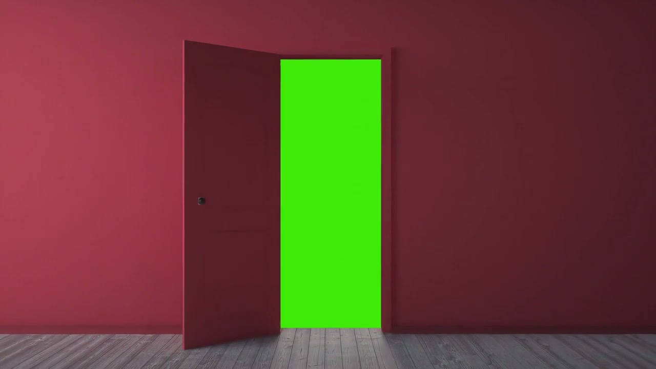 Door opening green screen animation YouTube