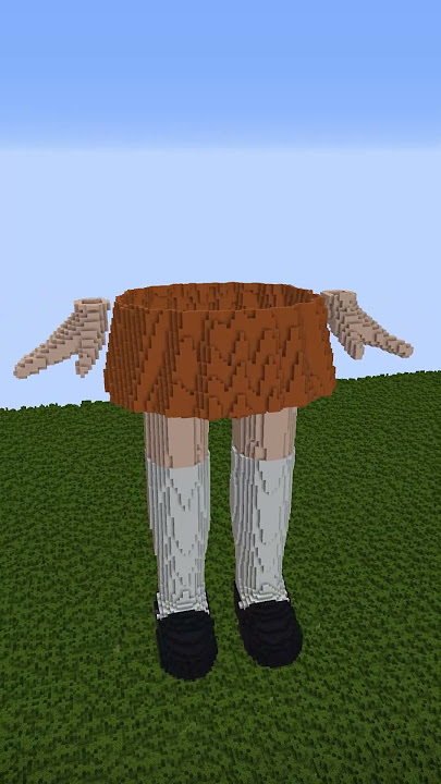 I BUILDED SQUID GAME DOLL IN MINECRAFT #squidgame #shorts #minecraft