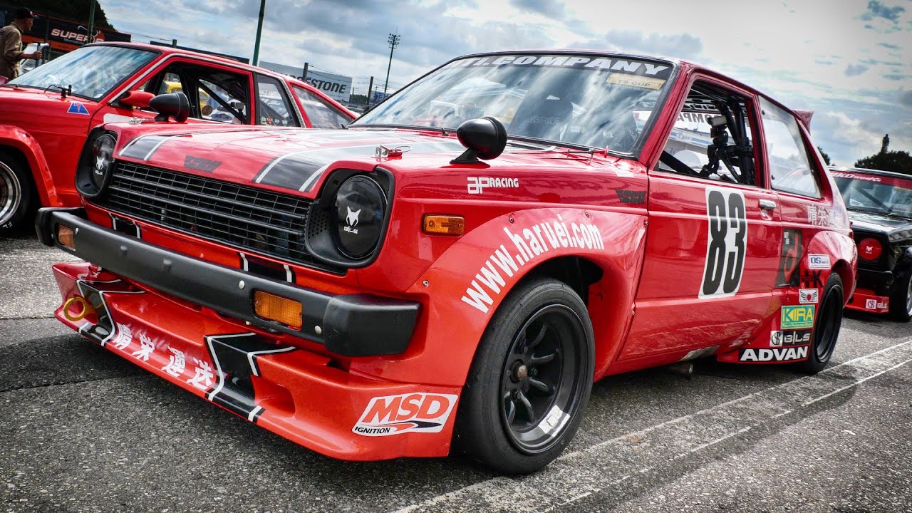 KYOTO SANGA ピステ KDDI レッド TOYOTA STARLET スターレットレーサー at JCCA 筑波ミーティング