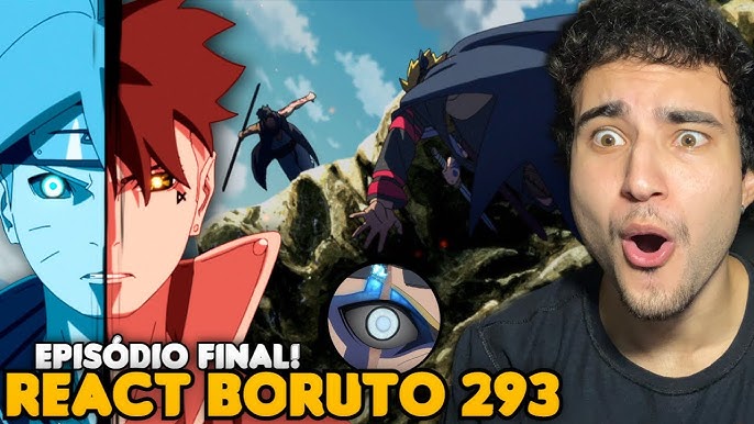 JOGAN!!! FIM ÉPICO DE BORUTO E TIME SKIP! 😭 - React Boruto 293 (final) 