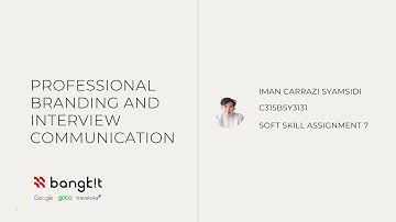 Professional Branding and Interview Communication | #LifeAtBangkit