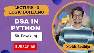 Logic Building - Lecture 6 🔥 DSA in Python