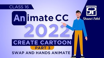 Adobe Animate CC 2022: Create Cartoon Character | Hands Swap and Animate  | Flash tutorial | Hindi