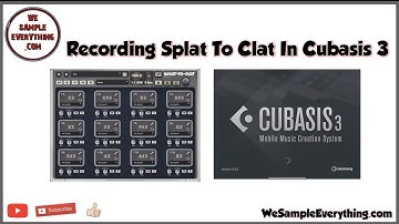 Recording Splat To Clat in Cubasis 3