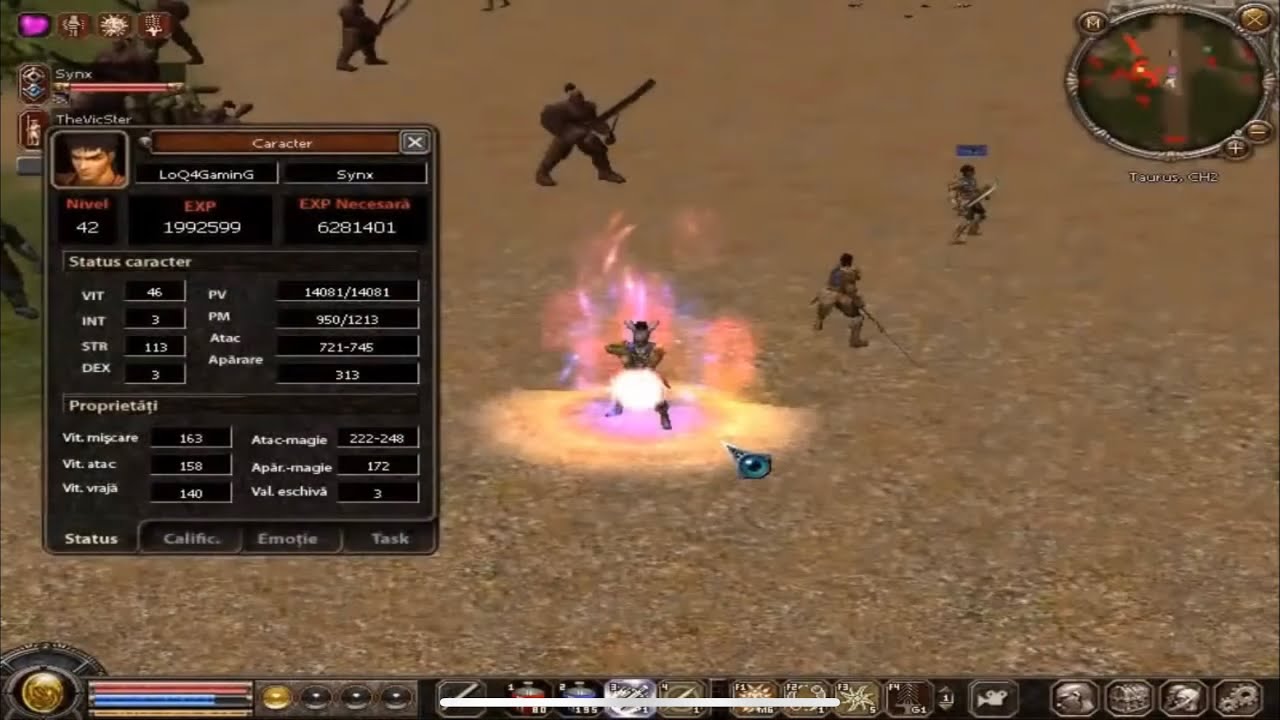 METIN2RO [LUNA #1] : WARRIOR LV 42 P AURA ?!