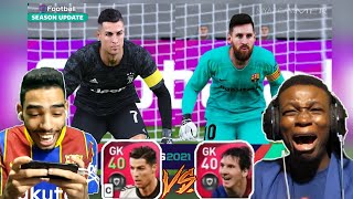 9AL Games VS Mackie Pes HD 🔥but MESSI   RONALDO are goal keepers 😂  pes 2021 mobile