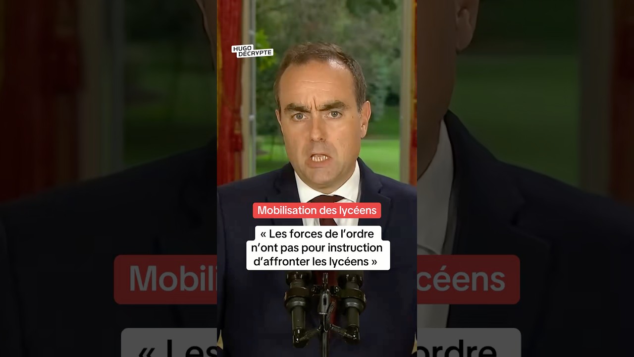 Mobilisation lycéenne : « les forces de l’ordre n’ont pas pour instruction d’affronter les lycéens »