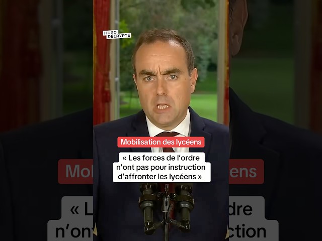 Mobilisation lycéenne : « les forces de l’ordre n’ont pas pour instruction d’affronter les lycéens »