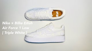Nike × Billie Eilish Air Force 1 Low [ Triple White ] Review - YouTube