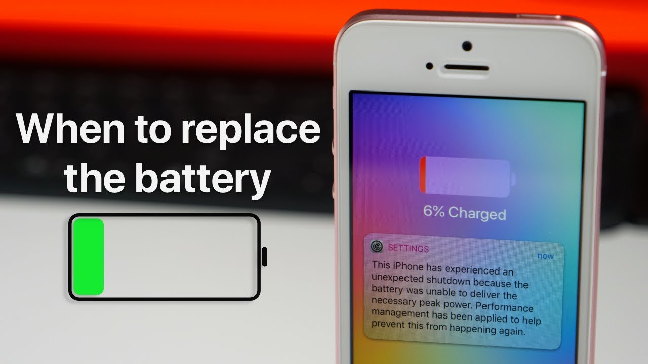 When to replace your iPhone battery