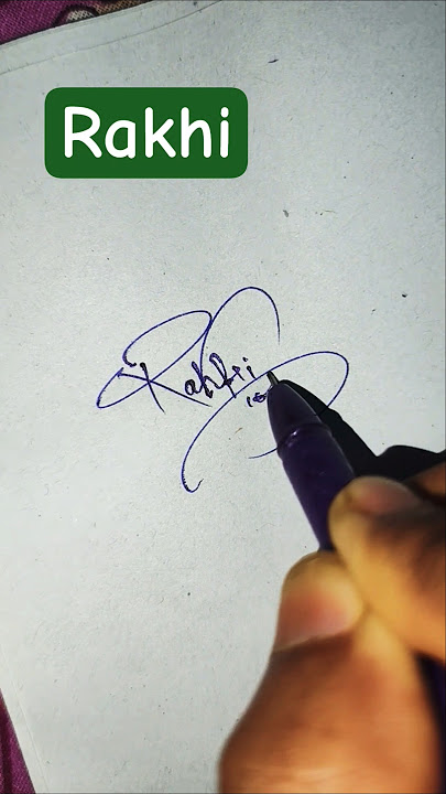 scan signature Rakhi 30/7/25 #creative #signature #creativestyle #calligraphy #name #drawing #art