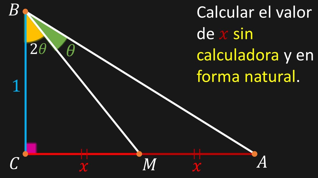 Geometría vs Trigonometría | Ni se te ocurra usar calculadora