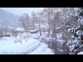 日本の冬景色 南会津田島の雪景色