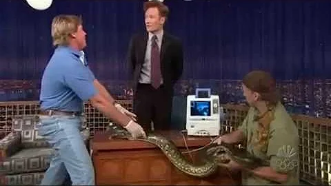 Steve Irwin on "Late Night with Conan O'Brien" - 1...