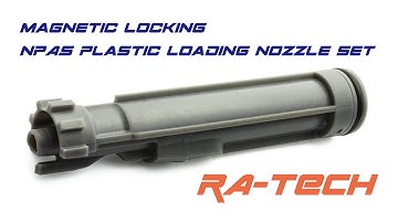 【RA-TECH】Magnetic Locking NPAS plastic loading nozzle set for WE M4/M16/416/T91 GBB debut