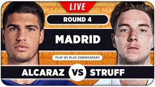 ALCARAZ vs STRUFF • ATP Madrid 2024 • LIVE Tennis Play-by-Play Stream