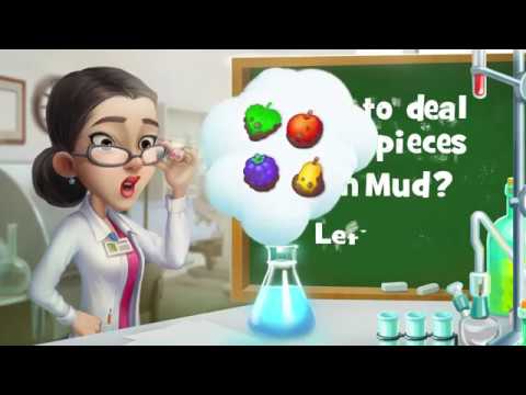 How to deal with pieces in Mud? gardenscapes 3.4.0 mod apk