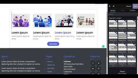 Corpomate Theme-Mega Menus Odoo