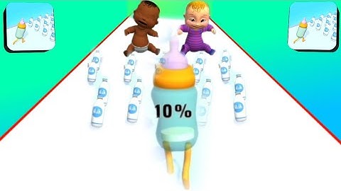 🍼baby bottle run | all levels gameplay new update - gameplay walkthrough android ios levels🍼👻👶🐣🚗🏃‍♀️