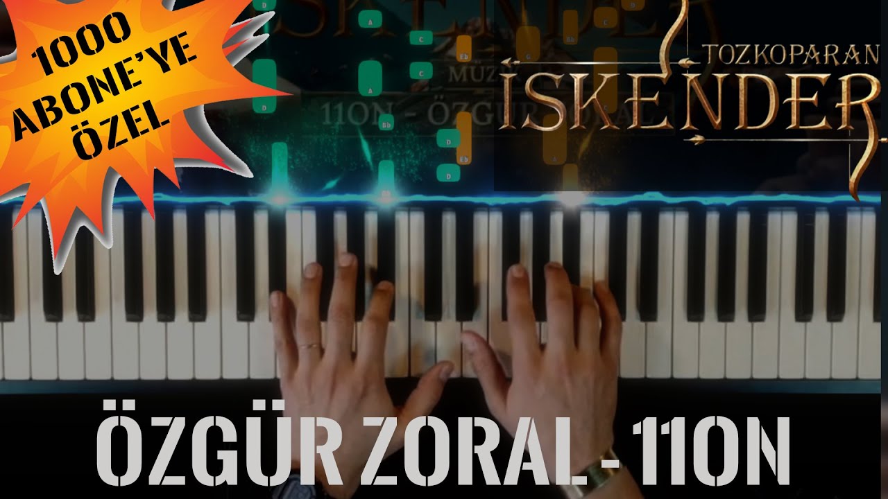 Tozkoparan İskender Piyanoda Nasıl Çalınır? (Hızlı & Yavaş) 1000 Abone Özel 🥳