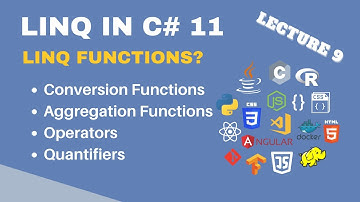 Conversions, Operators, Aggregations & Quantifiers in LINQ C# 11 | Advance LINQ Course | Lecture 9