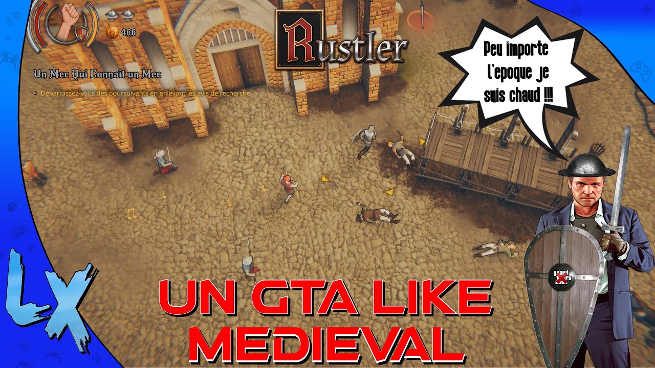 RUSTLER:  GRAND THEFT HORSE, [FR] L'EXCELLENT GTA DU MOYEN AGE  DECOUVERTE DE LA DEMO COMPLETE.