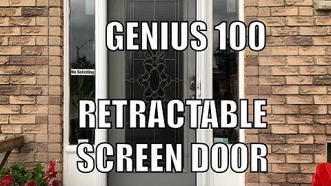 DIY - Installing A Costco Genius Retractable Screen Door - Very Easy =]
