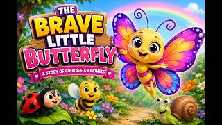 🦋 The Brave Little Butterfly | A Story of Courage & Kindness | Kids Song & Nursery Rhyme