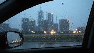 Heavy Rain and Distant Thunder from a Car - For Peaceful Sleep, Relaxation, Beating Insomnia screenshot 5