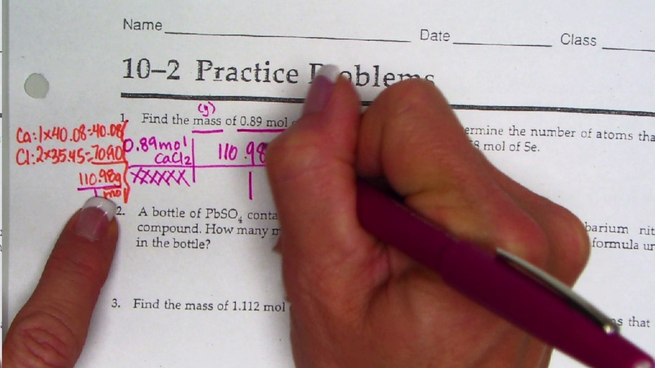 10-2 Practice Problems notes examples worked out(part 2 notes) - YouTube