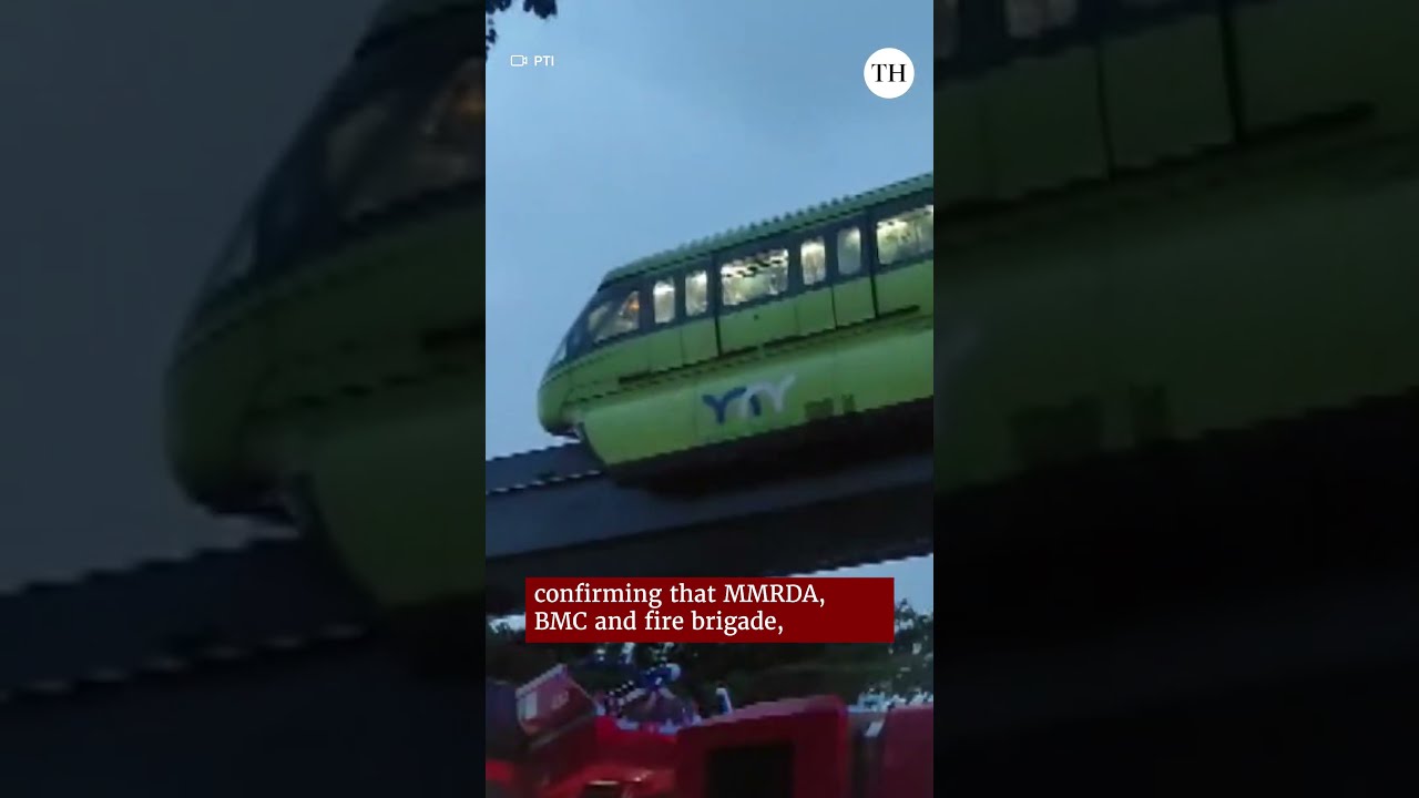 Mumbai Monorail Breaks Down Amid Heavy Rain