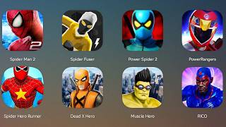 The Amazing Spider-Man 2,Spider Fuser,Power Spider 2,Power Rangers,Spider Hero Runner,Dead X Hero screenshot 2